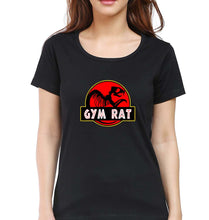 Load image into Gallery viewer, Gym Rat T-Shirt for Women-Black-Ektarfa.online
