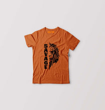Load image into Gallery viewer, Savage Lion Kids T-Shirt for Boy/Girl-Orange-Ektarfa.online
