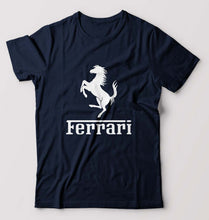 Load image into Gallery viewer, Ferrari F1 T-Shirt for Men-S(38 Inches)-Navy Blue-Ektarfa.online
