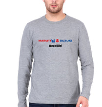 Load image into Gallery viewer, Maruti-Suzuki Full Sleeves T-Shirt for Men-Grey Melange-Ektarfa.online
