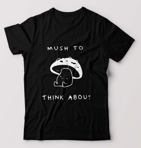 Mushroom T-Shirt for Men-Black-Ektarfa.online