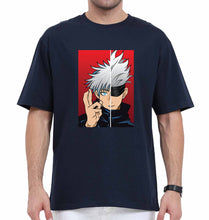 Load image into Gallery viewer, Sukuna Anime Oversized T-Shirt for Men-Navy Blue-Ektarfa.online

