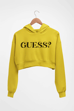 Load image into Gallery viewer, Guess Crop HOODIE FOR WOMEN-Mustard Yellow-Ektarfa.online
