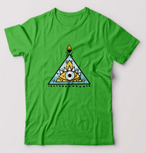 Load image into Gallery viewer, Psychedelic Triangle eye T-Shirt for Men-flag green-Ektarfa.online
