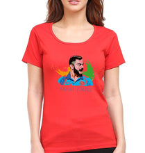 Load image into Gallery viewer, Virat Kohli T-Shirt for Women-Red-Ektarfa.online
