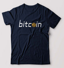 Load image into Gallery viewer, Cryptocurrency Bitcoin T-Shirt for Men-Navy Blue-Ektarfa.online
