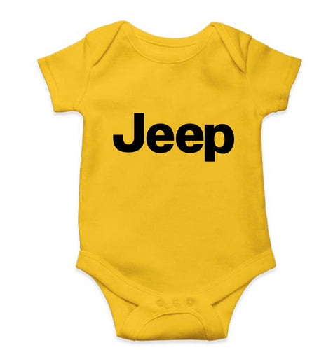 Jeep Kids Romper For Baby Boy/Girl-Yellow-Ektarfa.online