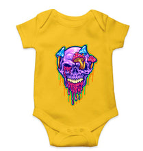 Load image into Gallery viewer, Trippy Psychedelic Skull Romper For Baby Boy/Girl-Yellow-Ektarfa.online
