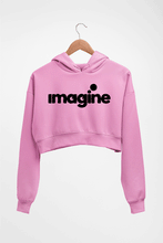 Load image into Gallery viewer, Imagine Riteish Deshmukh Crop HOODIE FOR WOMEN-Light Baby Pink-Ektarfa.online

