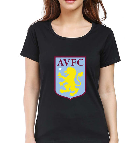 Aston Villa T-Shirt for Women-Black-Ektarfa.online