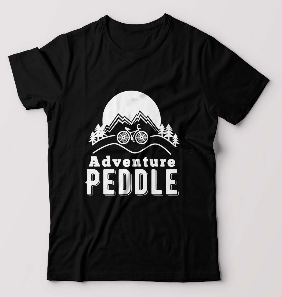 Cycling Adventure T-Shirt for Men-Black-Ektarfa.online
