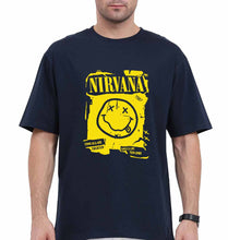 Load image into Gallery viewer, Nirvana Oversized T-Shirt for Men-Navy Blue-Ektarfa.online
