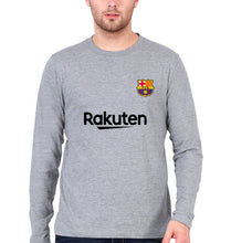Load image into Gallery viewer, Barcelona Full Sleeves T-Shirt for Men-Grey Melange-Ektarfa.online

