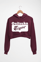 Load image into Gallery viewer, Onitsuka Tiger Crop HOODIE FOR WOMEN-Maroon-Ektarfa.online
