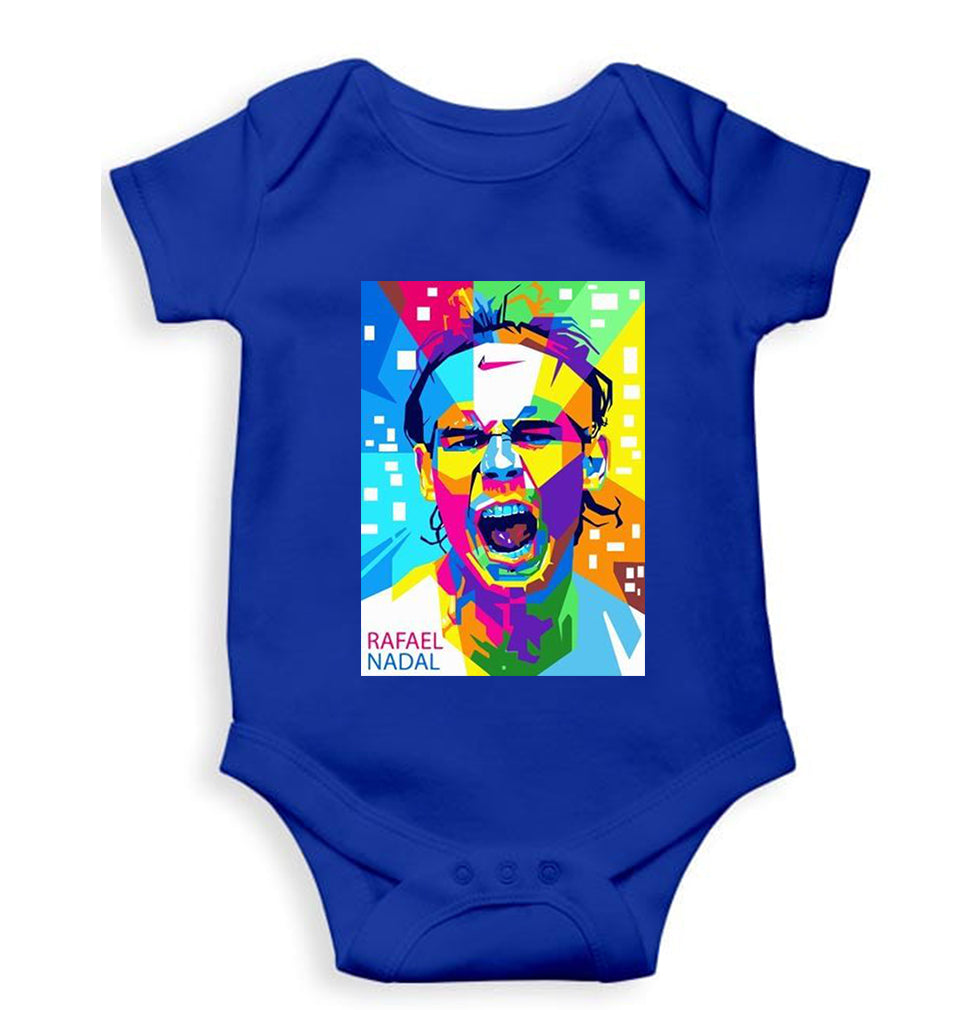 Rafael Nadal (RAFA) Kids Romper For Baby Boy/Girl-Royal Blue-Ektarfa.online