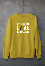 Load image into Gallery viewer, Love Novak Djokovic Tennis Unisex Sweatshirt for Men/Women-Mustard Yellow-Ektarfa.online
