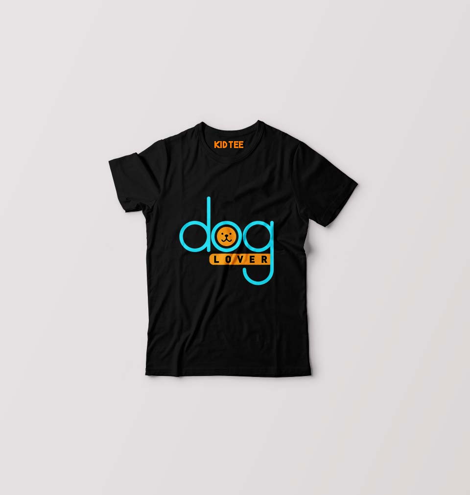 Dog Lover Kids T-Shirt for Boy/Girl-Black-Ektarfa.online