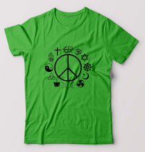 Load image into Gallery viewer, Peace Religious Symbols T-Shirt for Men-flag green-Ektarfa.online
