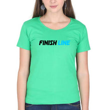 Load image into Gallery viewer, Finish Line T-Shirt for Women-Flag Green-Ektarfa.online
