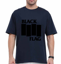 Load image into Gallery viewer, Black Flag Oversized T-Shirt for Men-Petrol Blue-Ektarfa.online
