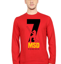 Load image into Gallery viewer, MS Dhoni (MSD) Full Sleeves T-Shirt for Men-Red-Ektarfa.online
