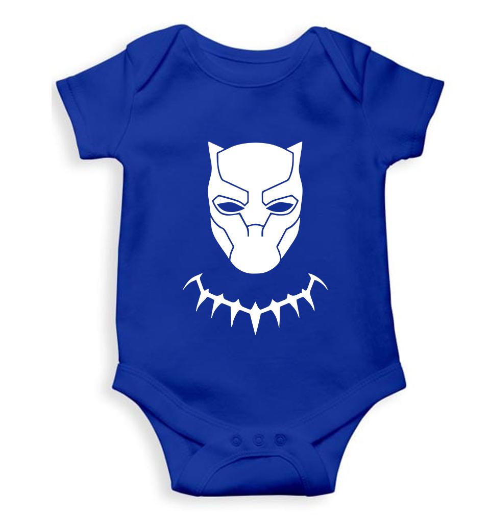 Black Panther Superhero Kids Romper For Baby Boy/Girl-0-5 Months(18 Inches)-Royal Blue-Ektarfa.online