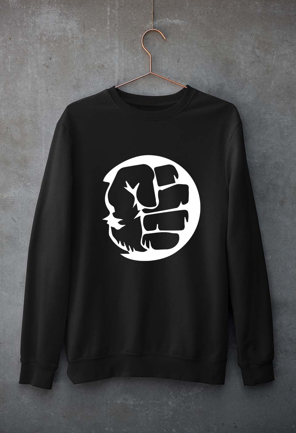 Hulk Superhero Unisex Sweatshirt for Men/Women-Black-Ektarfa.online