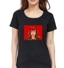 Load image into Gallery viewer, Scarlet Witch Wanda T-Shirt for Women-Black-Ektarfa.online
