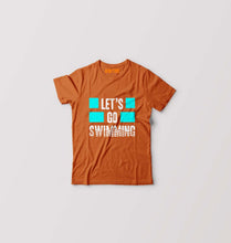 Load image into Gallery viewer, Swimming Kids T-Shirt for Boy/Girl-Orange-Ektarfa.online
