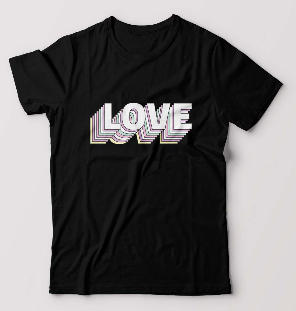 Love T-Shirt for Men-Black-Ektarfa.online