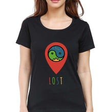 Load image into Gallery viewer, Travel Lost T-Shirt for Women-Black-Ektarfa.online
