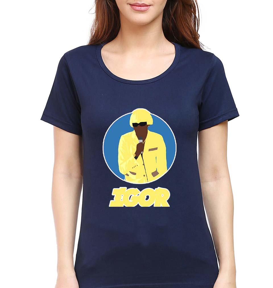 Igor T-Shirt for Women-Navy Blue-Ektarfa.online