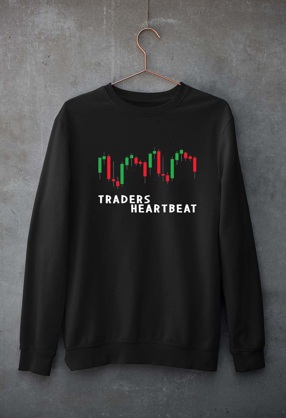 Trader Share Market Unisex Sweatshirt for Men/Women-S(40 Inches)-Black-Ektarfa.online