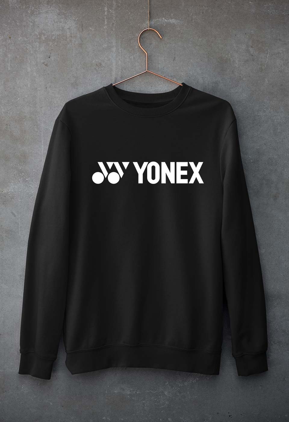 Yonex Unisex Sweatshirt for Men/Women-Black-Ektarfa.online