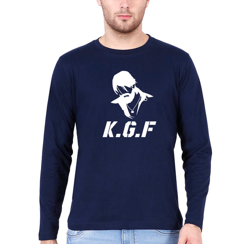 KGF Full Sleeves T-Shirt for Men-Navy Blue-Ektarfa.online
