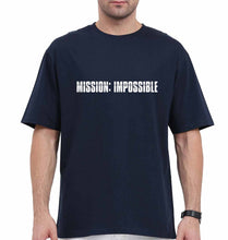 Load image into Gallery viewer, Mission Impossible (MI) Oversized T-Shirt for Men-Navy Blue-Ektarfa.online
