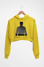 Load image into Gallery viewer, Mission Impossible (MI) Tom Cruise Crop HOODIE FOR WOMEN-Mustard Yellow-Ektarfa.online
