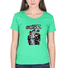 Load image into Gallery viewer, Gorillaz T-Shirt for Women-Flag Green-Ektarfa.online
