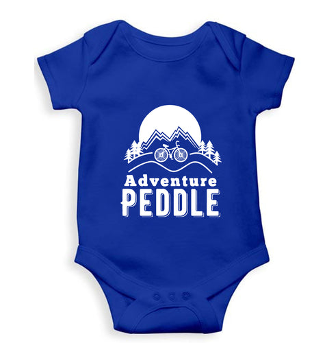 Cycling Adventure Kids Romper For Baby Boy/Girl-0-5 Months(18 Inches)-Royal Blue-Ektarfa.online