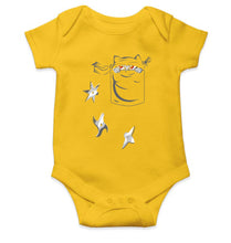 Load image into Gallery viewer, NINJA CAT Kids Romper For Baby Boy/Girl-0-5 Months(18 Inches)-Yellow-Ektarfa.online
