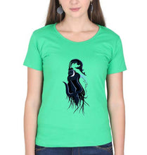 Load image into Gallery viewer, Mahakal Mahadev Bholenath Shiva Shivji T-Shirt for Women-Flag Green-Ektarfa.online
