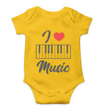 Load image into Gallery viewer, Love Music Piano Kids Romper For Baby Boy/Girl-Yellow-Ektarfa.online
