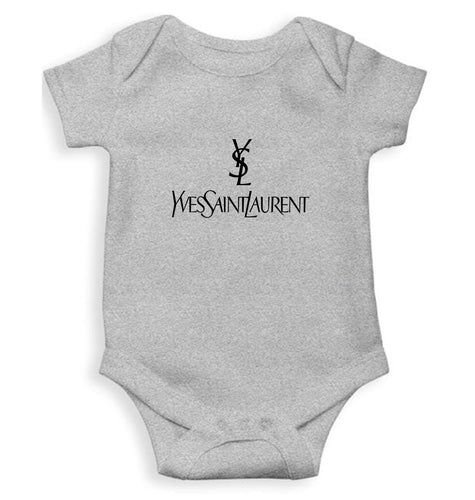 YSL Kids Romper For Baby Boy/Girl-0-5 Months(18 Inches)-Grey-Ektarfa.online