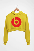 Load image into Gallery viewer, Beats Crop HOODIE FOR WOMEN-Mustard Yellow-Ektarfa.online
