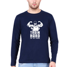 Load image into Gallery viewer, Gym Full Sleeves T-Shirt for Men-Navy Blue-Ektarfa.online
