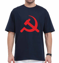 Load image into Gallery viewer, Communist party Oversized T-Shirt for Men-Navy Blue-Ektarfa.online
