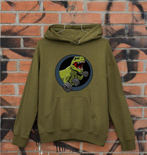 Load image into Gallery viewer, Angry T-Rex Gym Unisex Hoodie for Men/Women-Olive Green-Ektarfa.online
