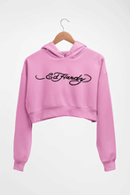 Load image into Gallery viewer, Ed Hardy Crop HOODIE FOR WOMEN-Light Baby Pink-Ektarfa.online
