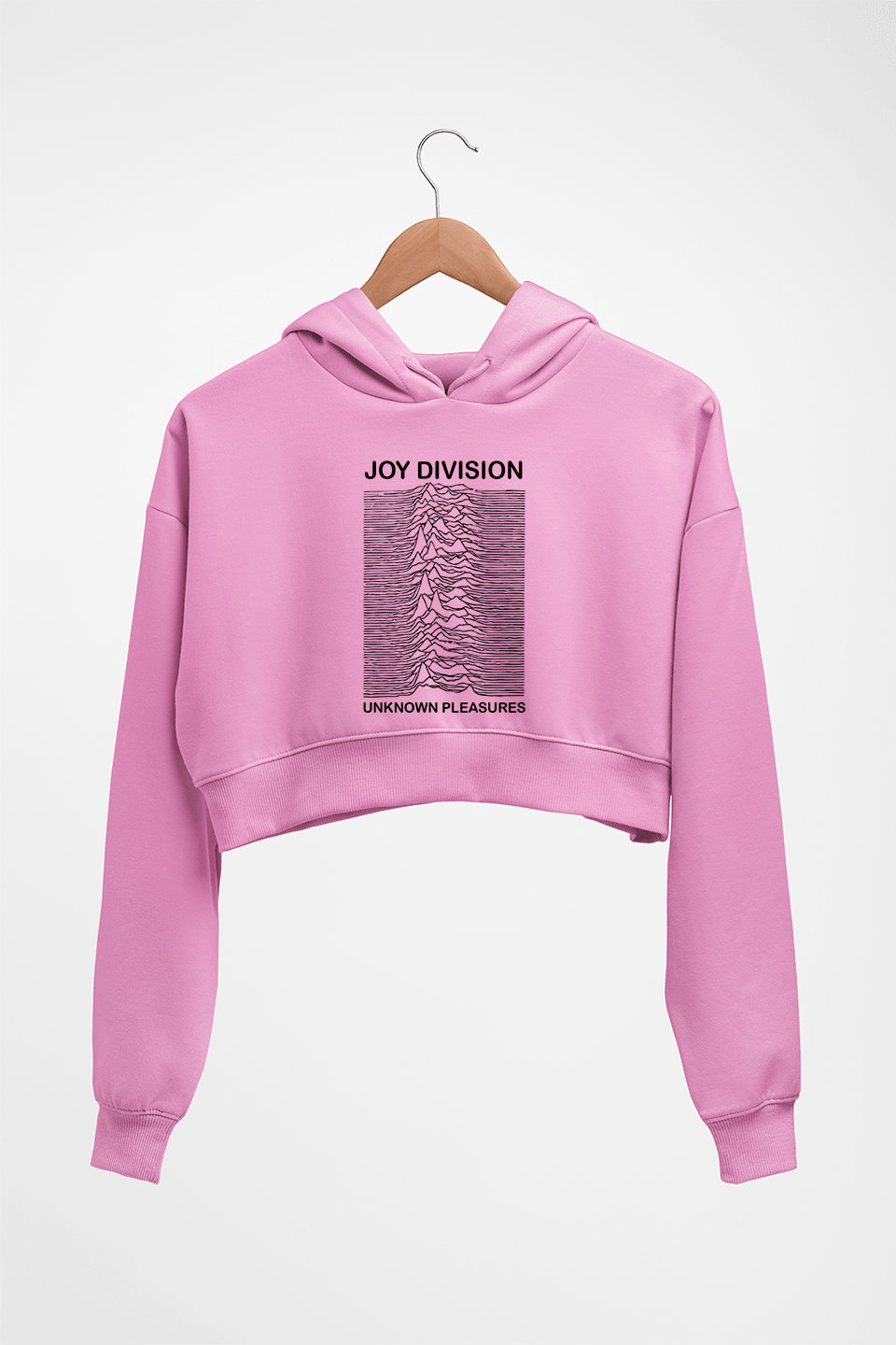 Joy Division Crop HOODIE FOR WOMEN-Light Baby Pink-Ektarfa.online