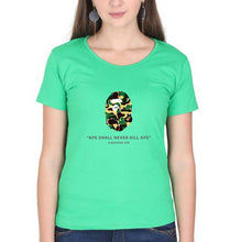 Load image into Gallery viewer, A Bathing Ape T-Shirt for Women-Flag Green-Ektarfa.online
